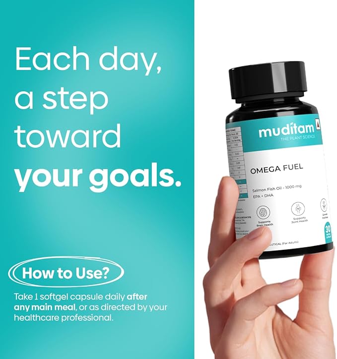 Omega Fuel – 60 Softgels | Fish Oil with Omega 3 | Herbal & Ayurvedic Inspired Formula | Daily Wellness & Lifestyle Support (1)