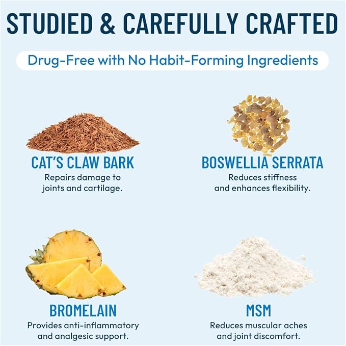 Advanced Bone & Joint Support Supplement | Promotes Healthy Joint Function & Relief from Joint Discomfort | Enhance Cartilage Flexibility & Range of Motion - 120 Count (Pack of 1)