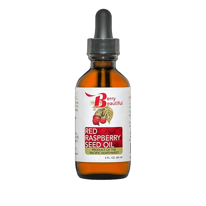 100% Pure Red Raspberry Seed Oil – 2 fl oz | Sustainably Cold-Pressed from Northwest Co-op Raspberries