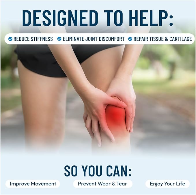 Advanced Bone & Joint Support Supplement | Promotes Healthy Joint Function & Relief from Joint Discomfort | Enhance Cartilage Flexibility & Range of Motion - 120 Count (Pack of 1)