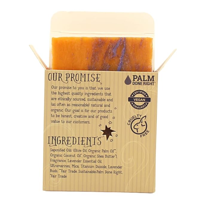 Varina Natural Lavender Fusion Bar Soap - Gentle Cleansing for Sensitive Skin, Herbal and Mint - 3 Pack