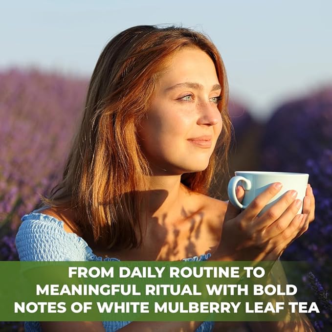 50 Bags White Mulberry Tea Mulberry Leaf Herbal Tea (Morus Alba) - 50 Count 1.5g Bags Herb Hoja De Morera