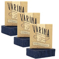 Varina Organic Lemongrass Soap - Charcoal Bar Soap - Gentle Cleansing for Sensitive Skin, Herbal and Mint - 3 Pack - Natural Charcoal Soap