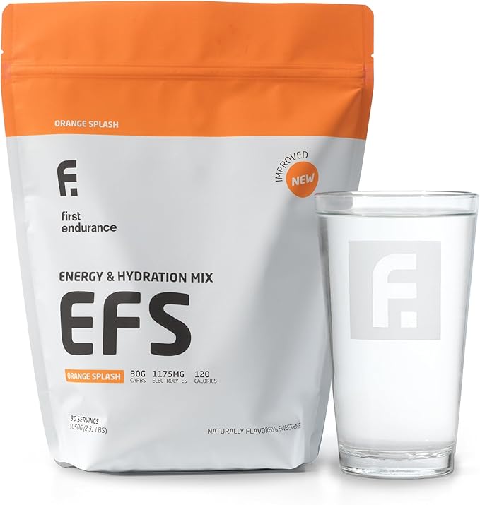 EFS Hydration & Endurance Drink Mix - Premium Carbohydrates for Energy & Performance, Electrolytes for Rapid Rehydration & Running, Cycling and Triathlon Nutrition | Isotonic Energy Fuel | Orange