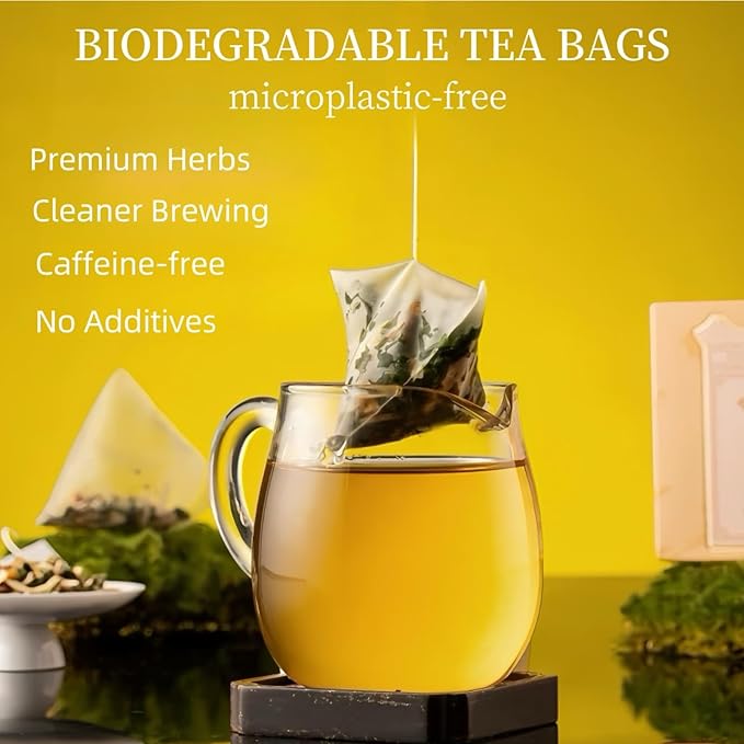 30 Organic Dandelion Detox Tea Bags,Dandelion Wolfberry Tea,Support Kidney & Liver Health,Chinese Herbal Tea Blend Goji Berry Chrysanthemum for Cleanse and Detox, All-Natural