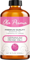 Ola Prima Oils 8oz - Rose Geranium Essential Oil - 8 Fluid Ounces