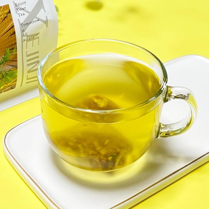 XIEJINJI Licorice Root Tea, 4.2g/Bags, Re-usable for Brew, Natural Sweet, No Sugar, No Caffeine, Aid in Digestion & Promote Respiratory Health, Eco-Conscious Tea Bags, Resealable Bag