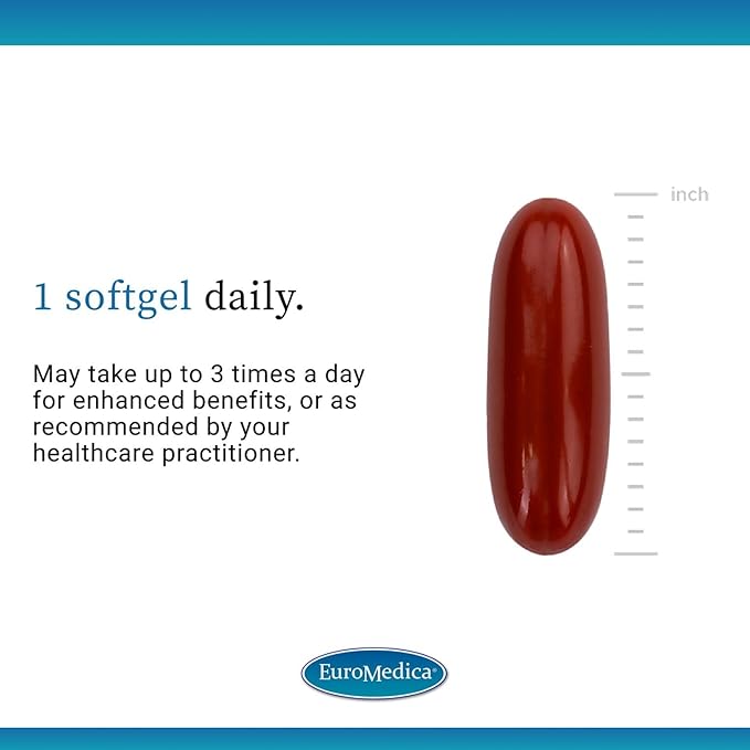 EuroMedica Clinical OPC - Cardiovascular Health & Focus Support Supplement - Dietary Supplement with Grape Seed Extract & Sunflower Lecithin - Immune Support Supplement Formula - 60 Softgels