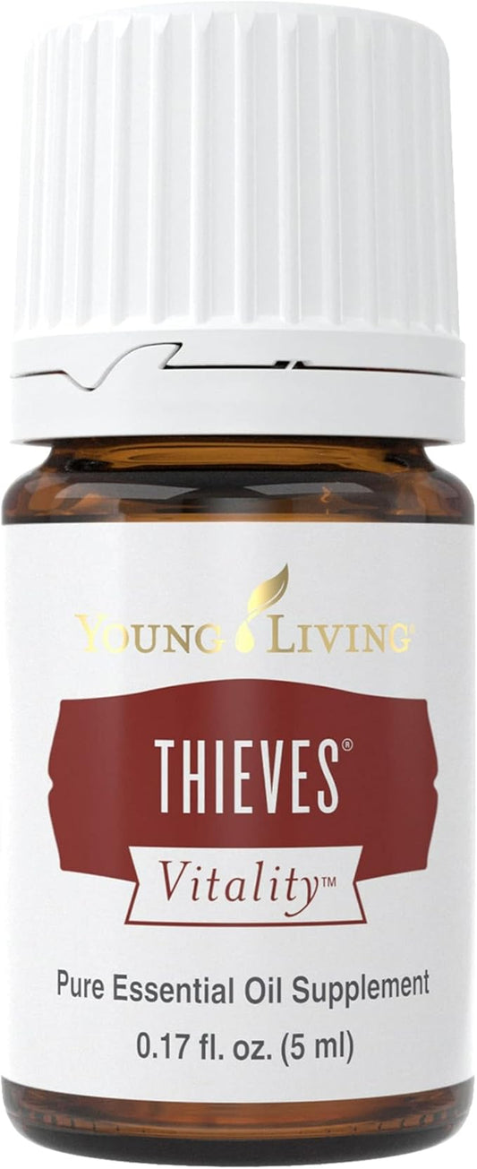 Young Living Essential Oil Blend | Refreshing & Soothing Aroma | 100% Pure Essential Oil for Home, Work, & Personal Use | Thieves Vitality | 5 ml