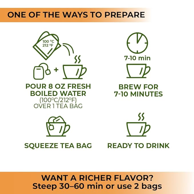 50 Bags Calendula Tea Dried Calendula Flowers Herb Herbal Tea - 50 Count 1.5 g Flower Herb