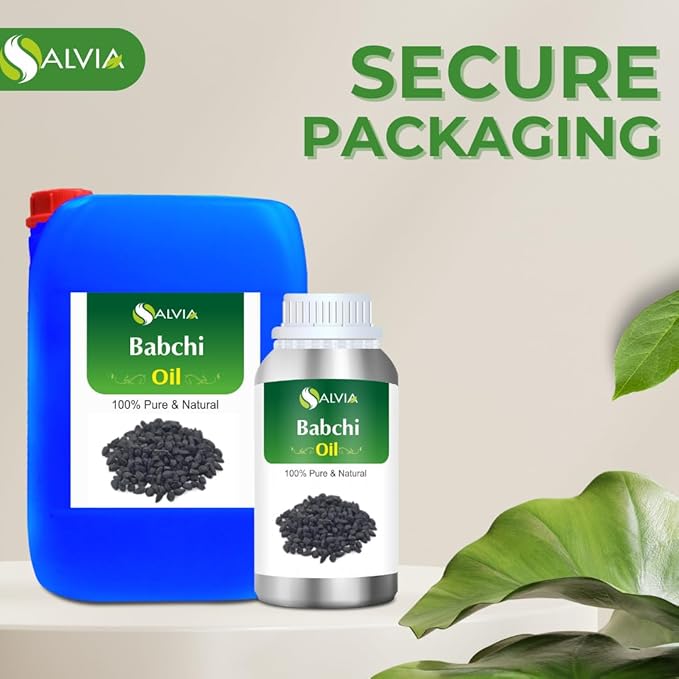 Salvia Babchi Oil (Psoralea Corylifolia) 100% Pure & Natural Undiluted Uncut Cold Pressed Carrier Oil | Use for Aromatherapy | Therapeutic Grade (33.80 Fl oz)