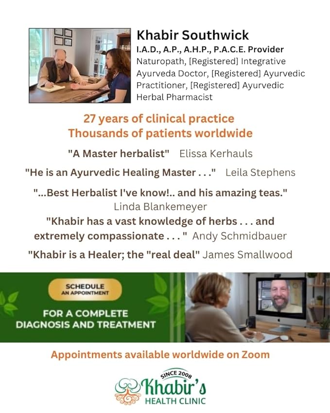 ACID BELLY TEA – Organic Herbal Blend for Digestive Comfort – Helps Ease Occasional Heartburn, Acidity, and Stomach Pain – Formulated by Master Herbalist Khabir – Non-GMO, No Additives