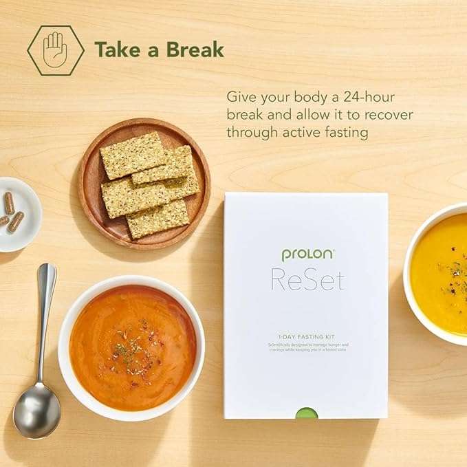 Prolon 3-Day Reset Fasting Kit | Fast with Food | Supports Healthy Aging & Weight Management | Low-Calorie, Plant-Based Meals & Snacks | Developed to Not Break Your Fast (3-Day Kit)