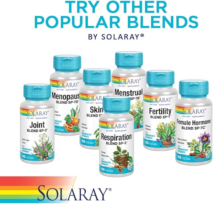 Solaray Kidney Blend SP-6 - Herbal Support Supplement for Women & Men w/ Uva Ursi, Parsley, Juniper, Corn Silk & Cell Salt Nutrients to Help Support Health & Wellness, Non-GMO - 100 Vegan Capsules