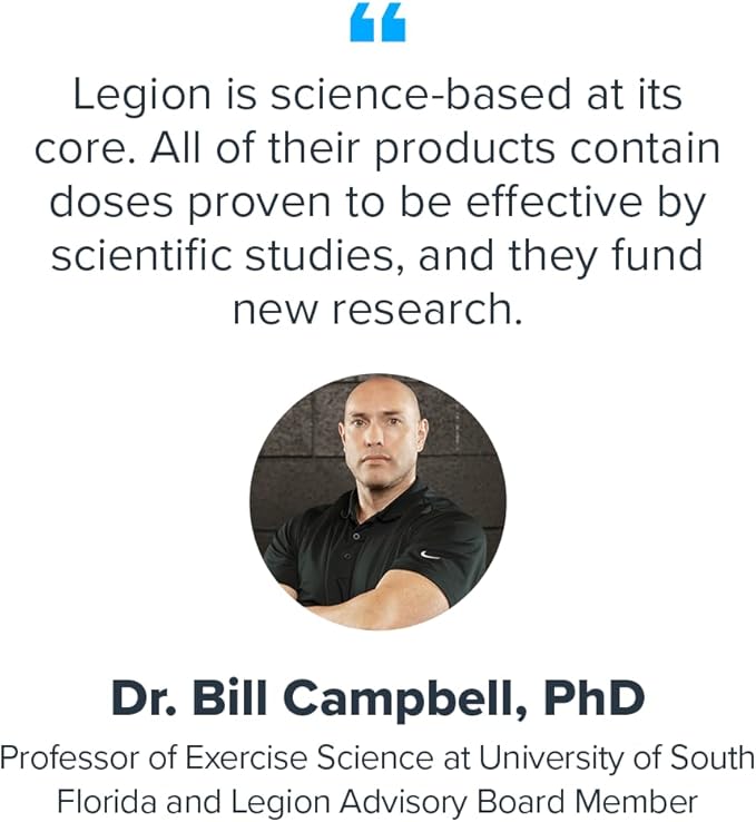 LEGION Recharge Post Workout Supplement - All Natural Muscle Builder & Recovery Drink with Micronized Creatine Monohydrate Naturally Sweetened & Flavored (Arctic Blast, 30 Servings Pack of 1)