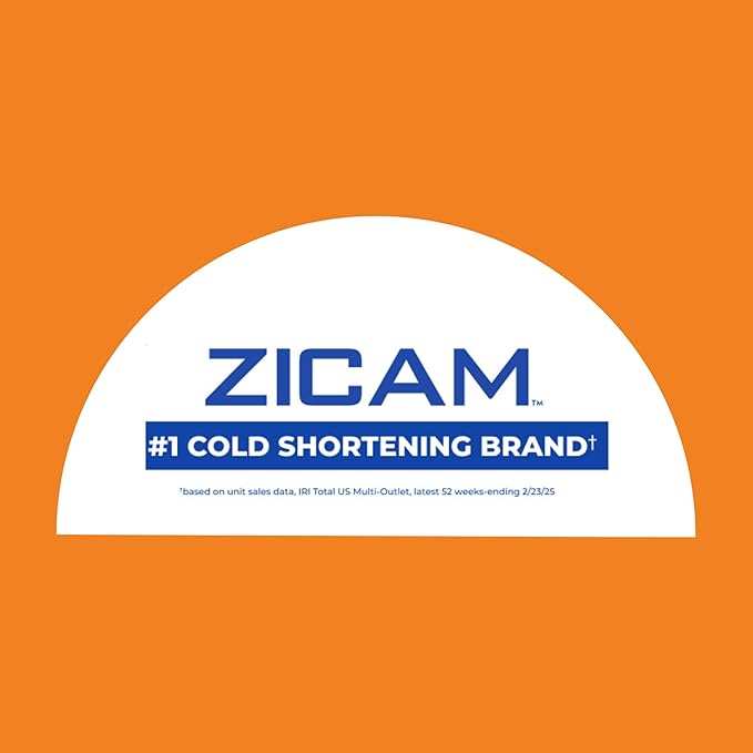 Zicam Cold Remedy Zinc Rapidmelts, Cherry Flavor, Homeopathic, Cold Shortening Medicine, Shortens Cold Duration, 25 Count