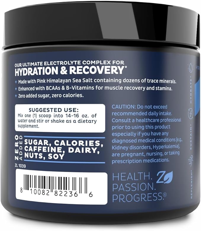 Zeal Electrolyte Powder - 90 Servings | Keto Electrolytes Powder | Zero Sugar, BCAAs, B-Vitamins | Potassium, Zinc, Magnesium | Hydration Powder Recovery Drink | Orange Creamsicle