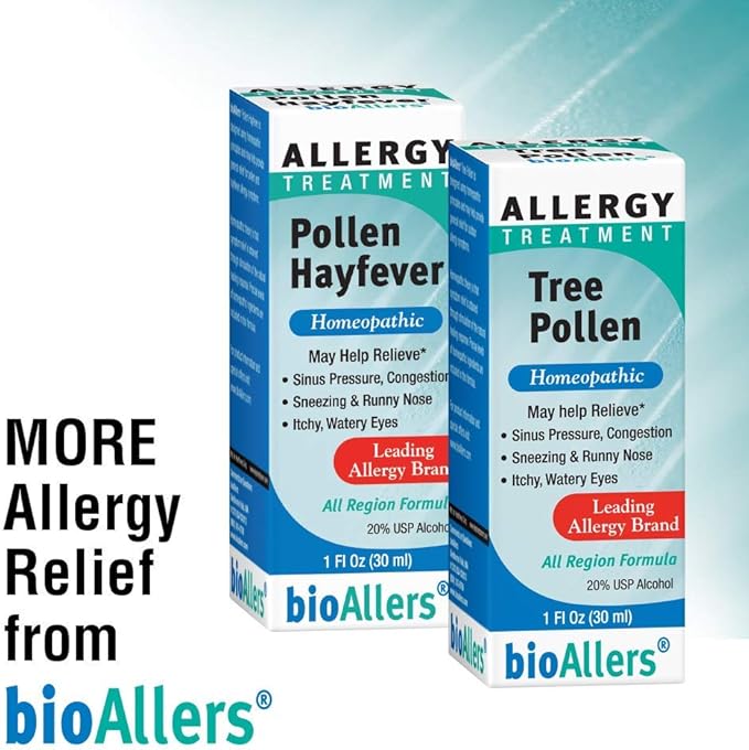 NaturalCare by bioAllers Allergy Treatment Homeopathic Formula May Help Relieve Sneezing, Congestion, Itching, Rashes & Watery Eyes 1 Fl Oz (371400702017)