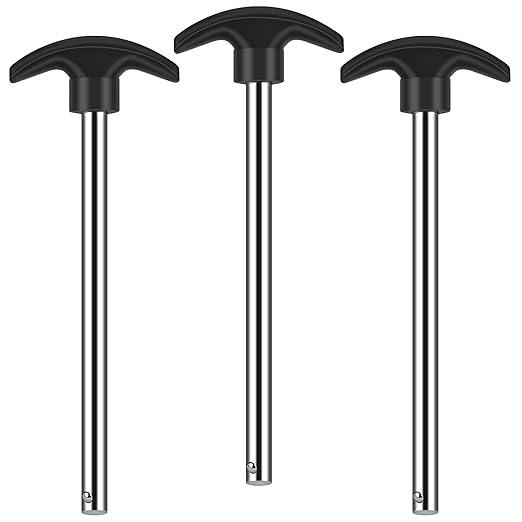 3PCS Weight Stack Pins, 6 " Locking Space Gym Pin Weight Stack Replacement for Lifting Machine Strength Training (3/8" Diameter)