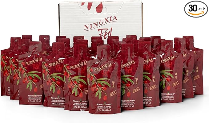 Young Living Ningxia Red Supplement - Fortify & Revitalize - 30 Pack, 2 fl oz Each