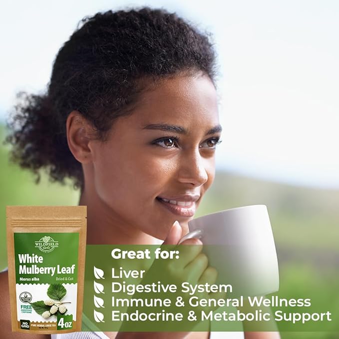 4 oz. White Mulberry Tea Mulberry Leaf Herbal Tea (Morus Alba) - 113g Herb Hoja De Morera