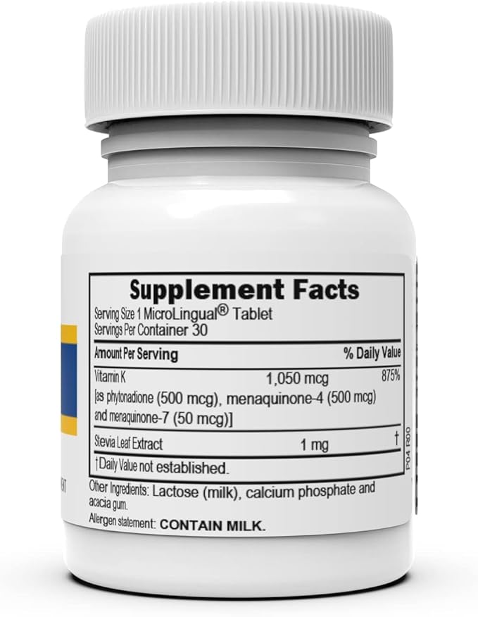 Superior Source Advanced Triple K - Bone Health & Strength Support Supplement - Immunity Support Formula with Vitamins K1 & K2 - Vitamin Aids Calcium Absorption - 30 Instant Dissolve Tablets