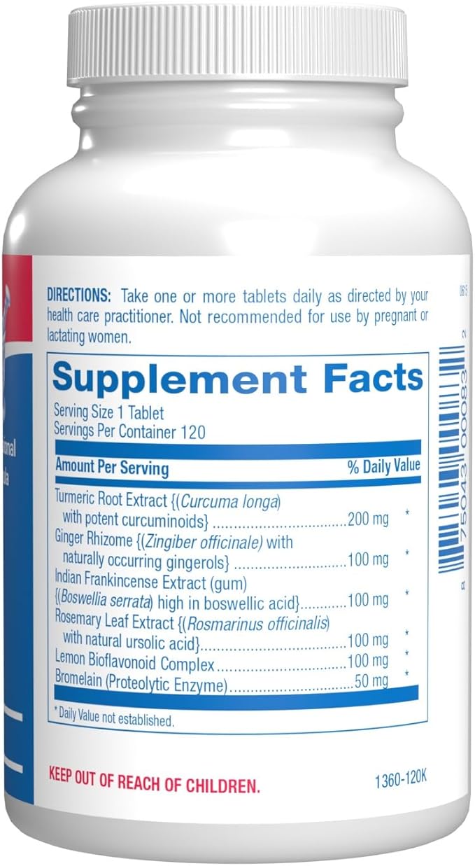 Pro ENZ Joint Support Supplement - Clinical Formula Turmeric Boswellia Supplement for Joint & Cartilage Mobility and Comfort Support Plus Eicosanoid Management with Proteolytic Enzymes (120 Servings)