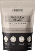 JUST INGREDIENTS Vanilla Bean Protein Powder – 20-Serving Blend with 100% Grass-Fed Whey & Organic Plant Proteins – Real Vanilla Bean & Cinnamon – Supports Muscle Recovery, Energy*