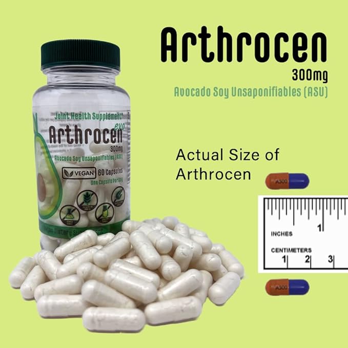 EVO Vegan Joint Health Supplement, 300Mg Avocado Soy Unsaponifiable, 60 Day Supply, One Capsule Per Day (6 Months)