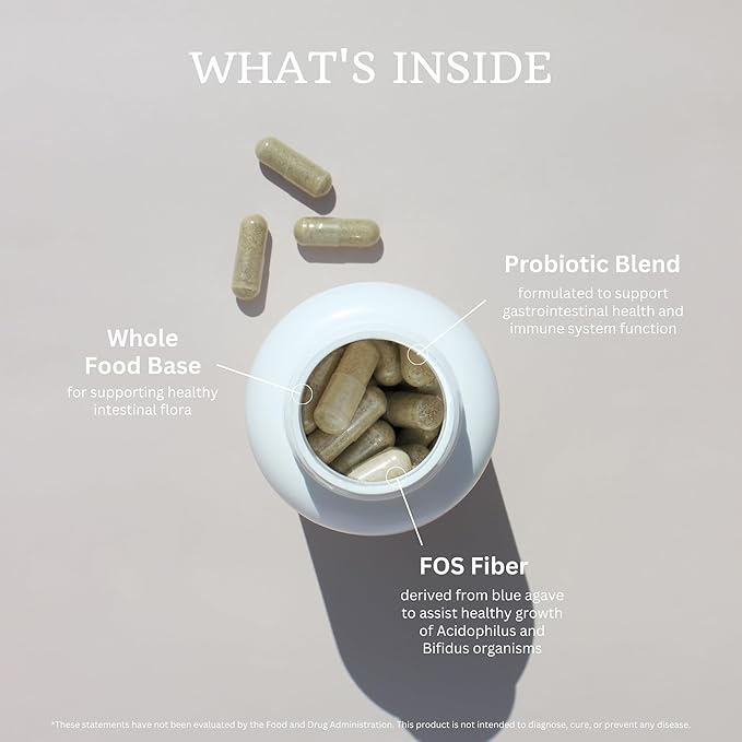 VTC VitaTradingCo. Probiotic Gut Defense | Probiotics and Prebiotics for Gut Health & Digestion | 1 Billion CFU with Whole Food Base | 90 Capsules