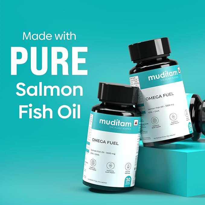 Omega Fuel – 60 Softgels | Fish Oil with Omega 3 | Herbal & Ayurvedic Inspired Formula | Daily Wellness & Lifestyle Support (1)