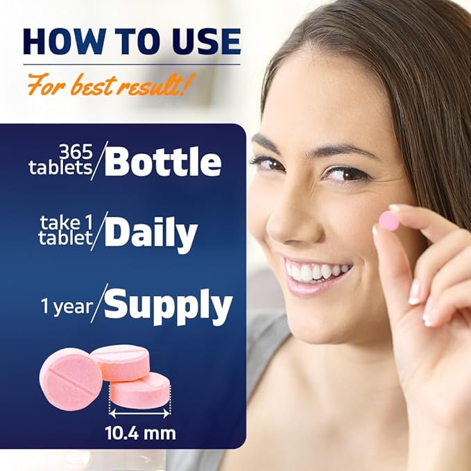 Vitamatic Vitamin B12 1000 mcg Fast Dissolve – 365 Tablets – Natural Berry Flavor – Supports Energy Metabolism & Nervous System Health