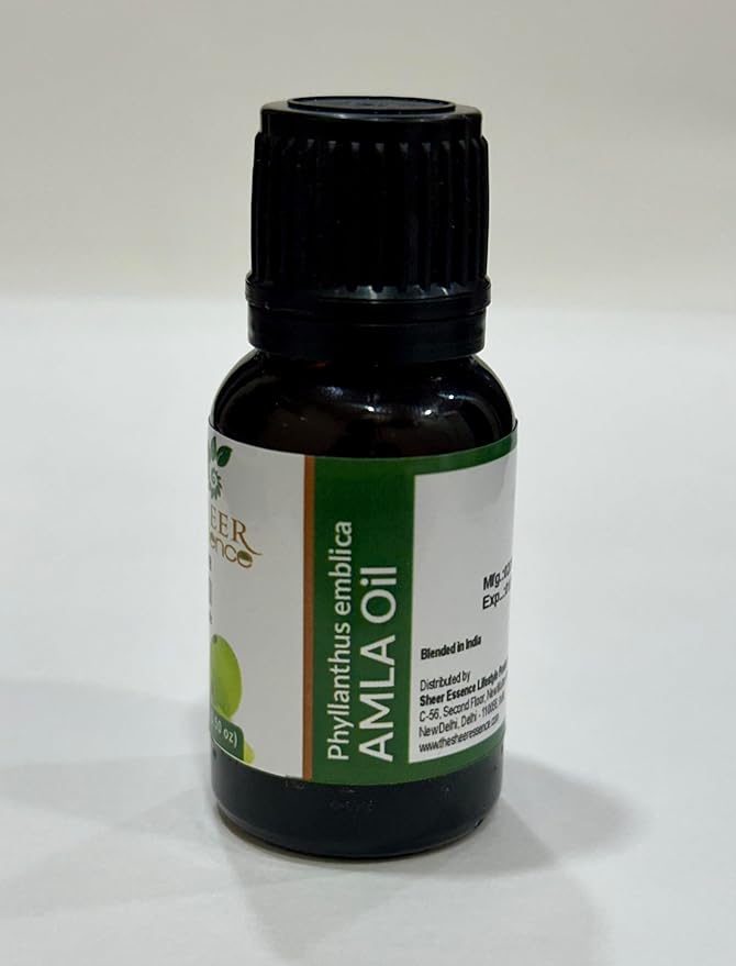 Amla Oil -(Phyllanthus Emblica- Indian Gooseberry Oil)- Carrier Oil 100% Pure Natural Undiluted Uncut Therapeutic Grade Oil 0.33 FL.OZ