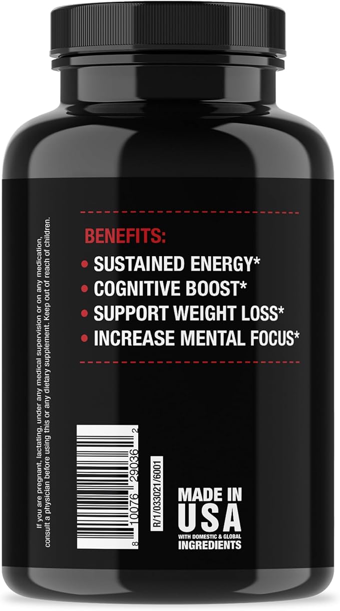 Jocko Fuel Brain Power - Nootropic Dietary Supplements for Memory & Focus wiht L Theanine, L Carnitine- Energy & Focus Supplement (90 Capsules)