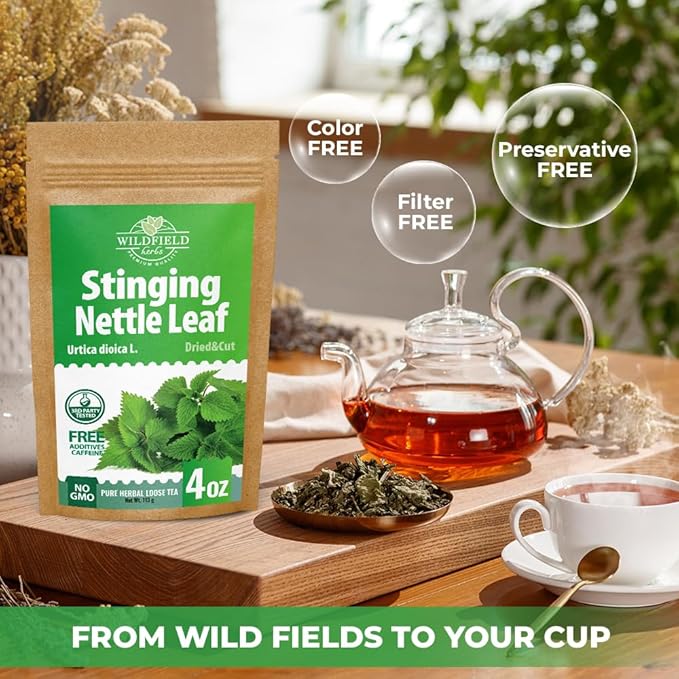4 oz. Dried Nettle Leaf Tea Ortiga Planta Nettle Herb Bulk Stinging Nettle Leaf Herb Tea (Urtica dioica) - 113g Stinging Nettle Leaves Herbal Tea ortiga verde te