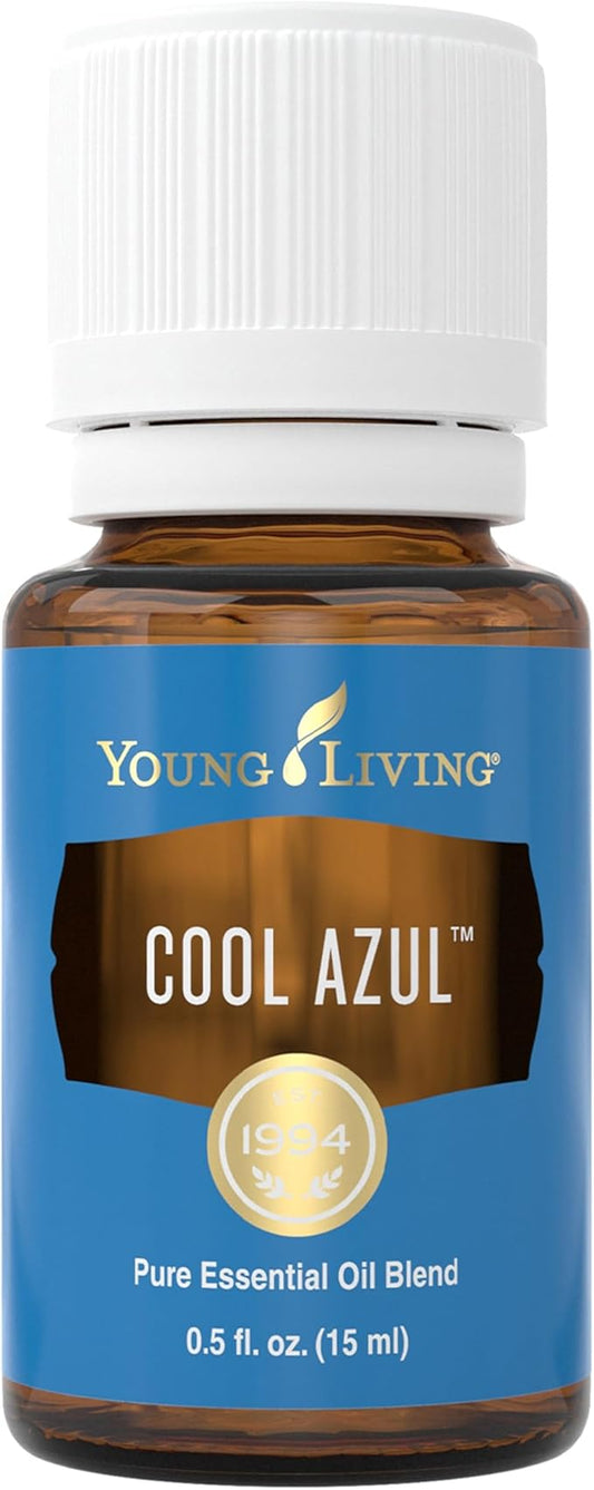 Young Living Essential Oil Blend | Refreshing & Soothing Aroma | 100% Pure Essential Oil for Home, Work, & Personal Use | Cool Azul | 15 ml