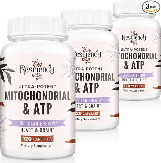 2326 MG Mitochondrial Supplements with ATP, Vitamins, CoQ10 & PQQ, More Effective Than Creatine HMB & Nitric Oxide, Energy, Endurance, Strength, Recovery & Muscle, Organic, 360 Capsules