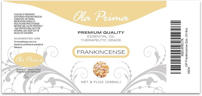 Ola Prima Oils 8oz - Frankincense Essential Oil - 8 Fluid Ounces - Frankincense Oil Therapeutic Grade