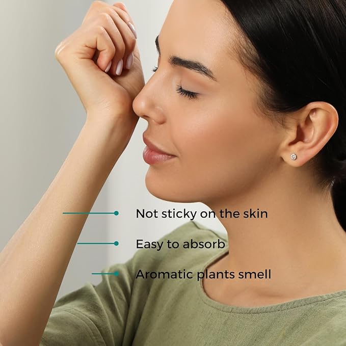 Essential Oil Set (Deep Calm, Cheer, ClearMind), Aromatherapy Roll On Blends for Massage, Body Care & Home Use, Great Fragrance Roller Gift for Men & Women