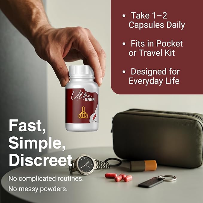 Zest Of Moringa Ultra Bann - Natural Male Vitality Supplement | Herbal Stamina & Energy Booster with Horny Goat Weed, Tongkat Ali, Saw Palmetto & Sarsaparilla | 15 Capsules