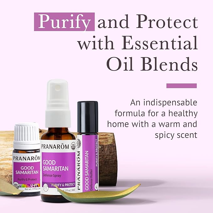 Pranarom - Good Samaritan Purify & Protect Essential Oil Blend Wellness Kit (3pk) - 100% Pure Essential Oil | USDA and ECOCERT Organic