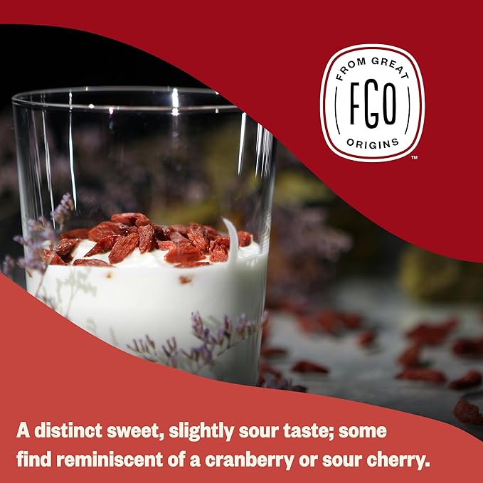 FGO Organic Goji Berries, Large & Chewy, from Ningxia, 32oz (Pack of 1)