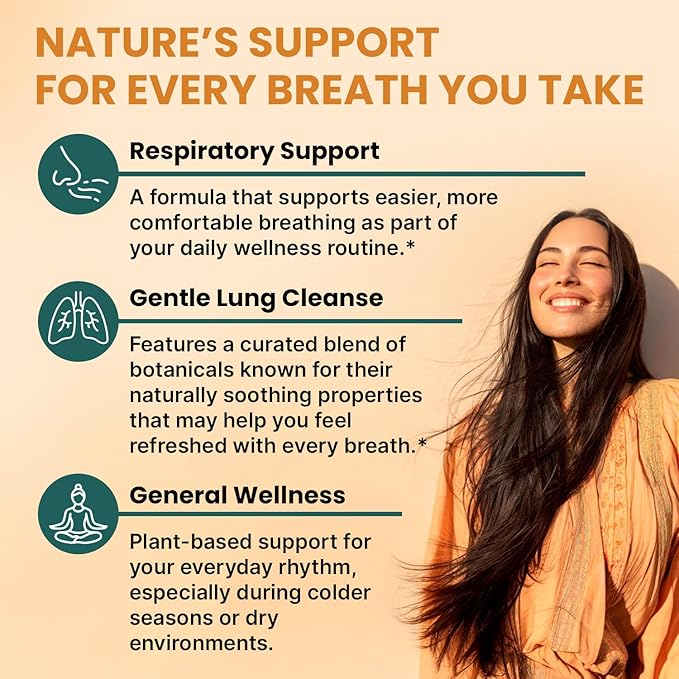 5-in-1 Mullein Drops for Bronchial and Respiratory Support with Mullen Leaf Extract Lung Supplement - Mullein Tincture with Elderberry and Ginger Root, Honey Lemon Flavor (60 Servings, Pack of 2)