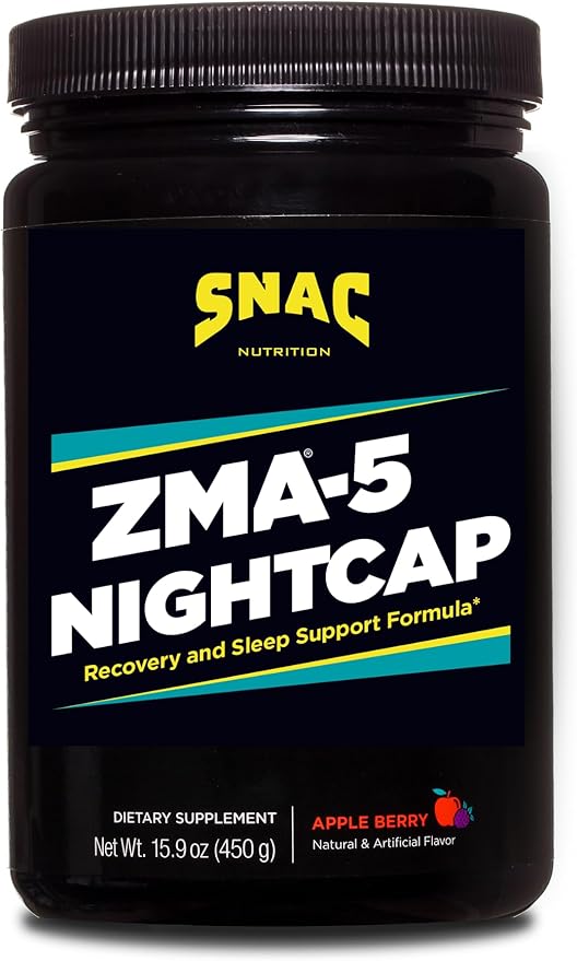 ZMA®-5 Nightcap Rapid Recovery Sleep Supplement Drink Mix with 5-HTP - Zinc & Magnesium Support a Healthy Immune System, 450 Grams