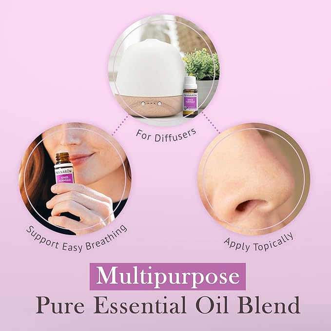 Pranarom - Sinus Formula Essential Oil Blend (5ml) - Olive Oil, Eucalypts, Peppermint, Rosemary, Frankincense, & Thyme - 100% Pure Essential Oil for Topical Use | USDA and ECOCERT Certified Organic