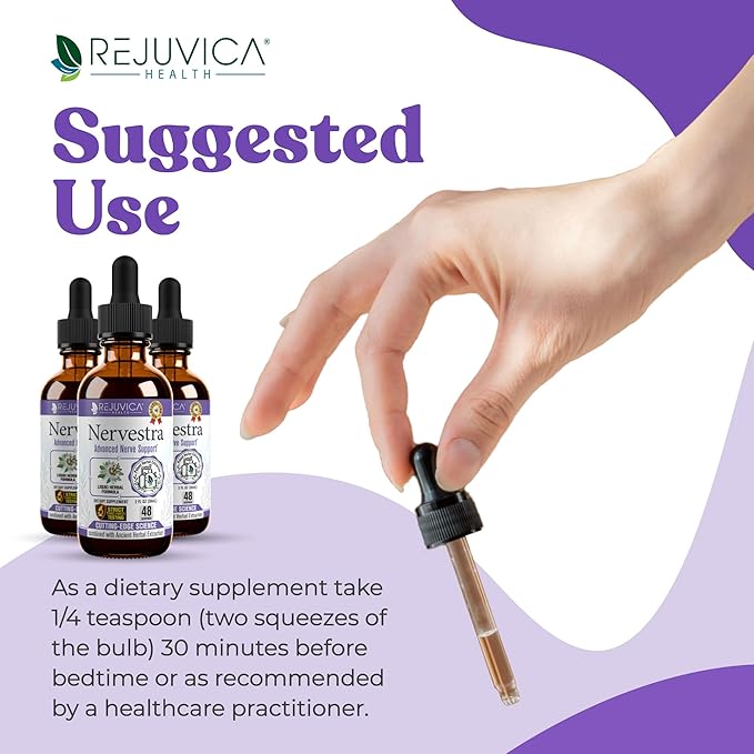 Nervestra - Nerve Health, with Alpha Lipoic Acid, to Bolster Nerve Health and Support Healthy Nerve Function - Alpha Lipoic Acid, Vitamin B6, White Willow Bark Turmeric Passionflower & More!