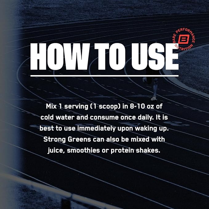 BARE PERFORMANCE NUTRITION, BPN Strong Greens Superfood Powder, Improved Digestion, Increased Energy, Immune System Support, Pineapple Coconut