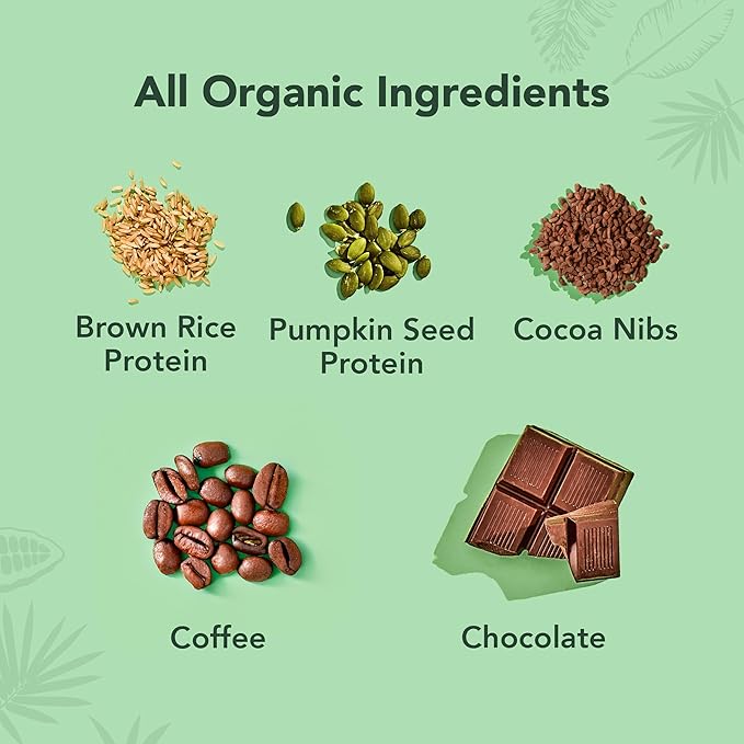 ALOHA Organic Plant Based Protein Bars - Chocolate Espresso (85mg Caffeine) - 12 Bars, Vegan, Low Sugar, Gluten-Free, Paleo, Low Carb, Non-GMO, No Stevia, No Erythritol