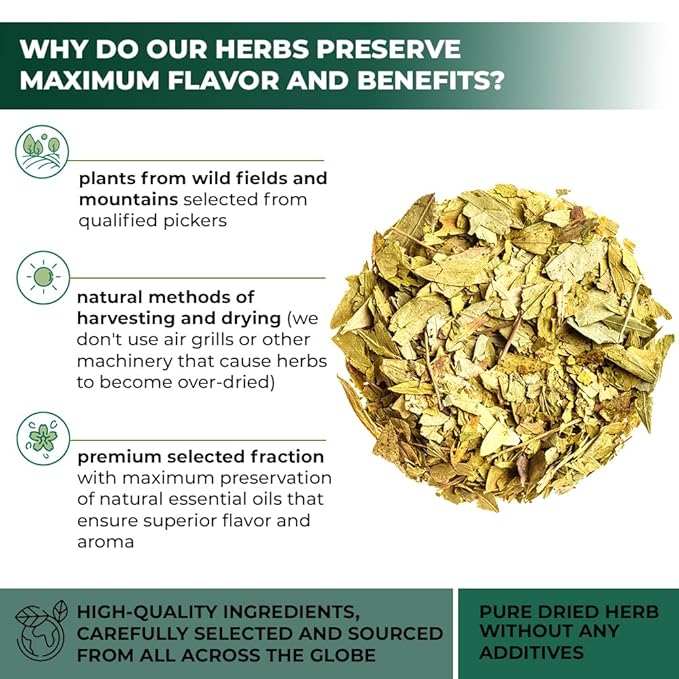 4 oz. Senna Leaf Senna Leaves Tea Bags Herbal Tea (Senna Alexandrina) - 113g Bags Hoja De Sen Hojas De Sen Para Te