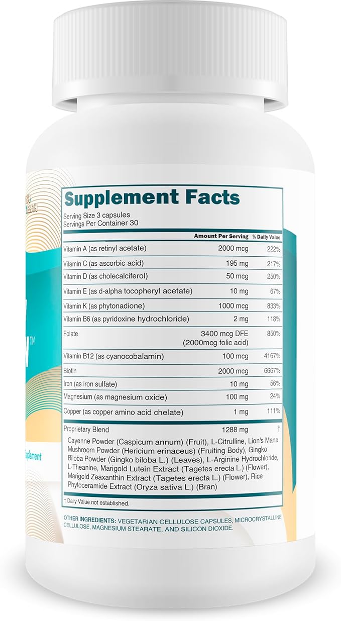 Yellow Vitamin for Nerves - Our Best Soothing Nerve Support Supplement - Vitamin B Complex for Nerve Repair - Comprehensive Nervous System Support Supplement - Lions Mane Nerve Repair Supplements